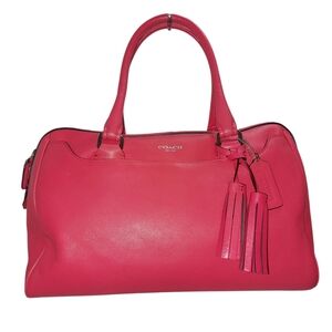Coach Legacy Haley Pink Satchel with Tassel Details